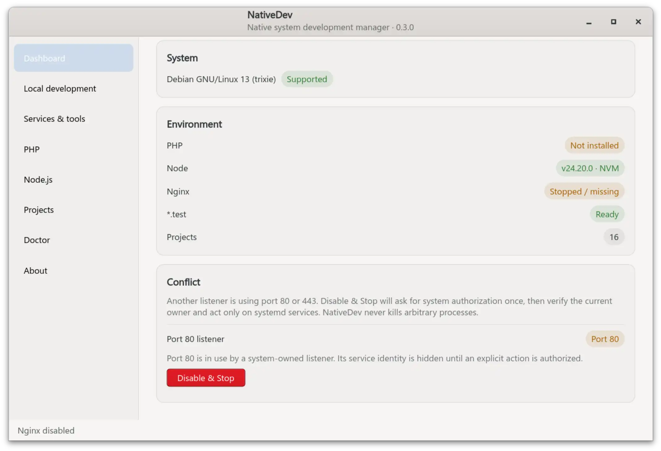 Dashboard Conflict Detection